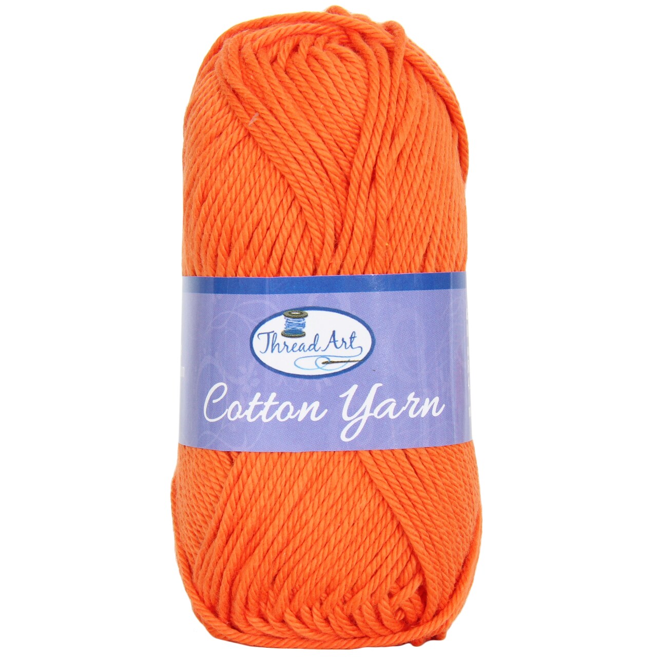 Threadart 100% Pure Cotton Crochet Yarn Size 4 | 50 gram Skeins | Worsted Medium | 85 yds per Skein | 30 Colors Available | Singles, 3 Packs, 6 Packs